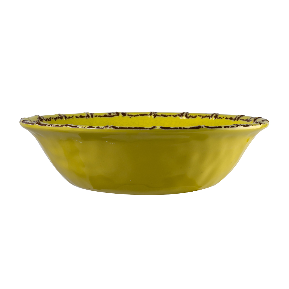 yellow melamine bowls